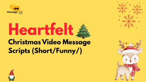 25 Christmas Video Message Scripts (Short/Funny/Heartfelt)