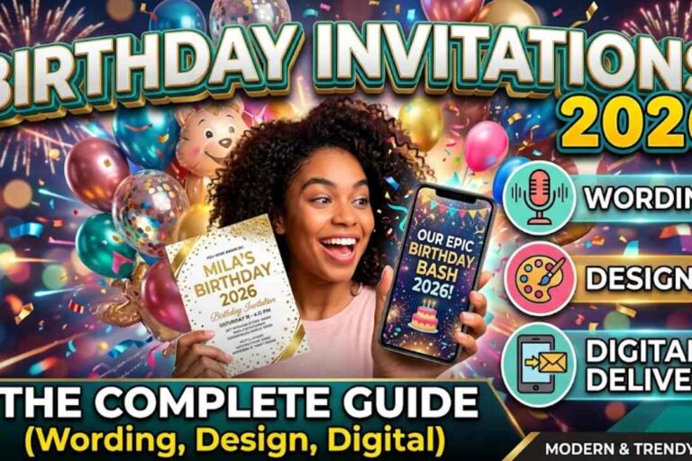 Birthday Party Invitations: The Complete 2026 Guide to Wording, Design & Digital Delivery