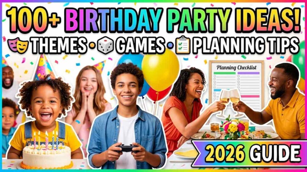 Birthday Party Ideas: 100+ Themes, Games & Planning Tips for Every Age (2026)