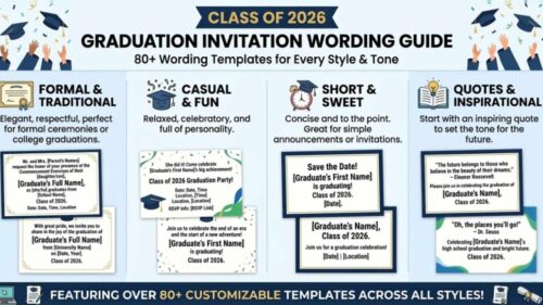 Graduation Invitation Wording: 80+ Templates for Every Grad, Tone & Occasion (2026)