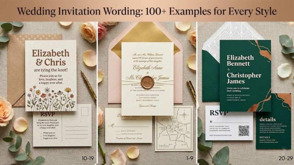 Wedding Invitation Wording: 100+ Examples for Every Style