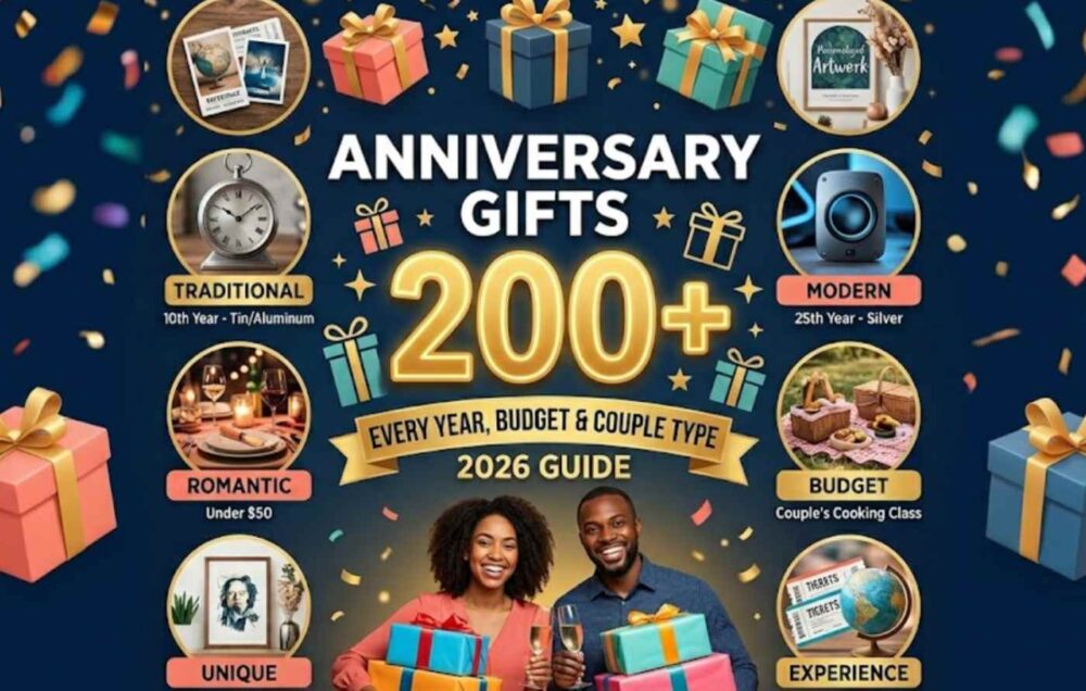 Anniversary Gifts: 200+ Best Ideas for Every Year, Budget & Couple Type (2026 Guide)