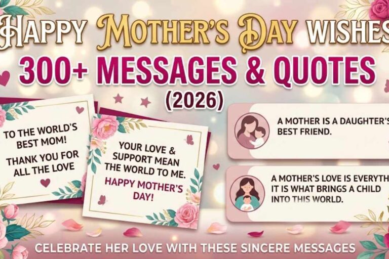 Happy Mother’s Day Wishes: 300+ Messages & Quotes (2026)