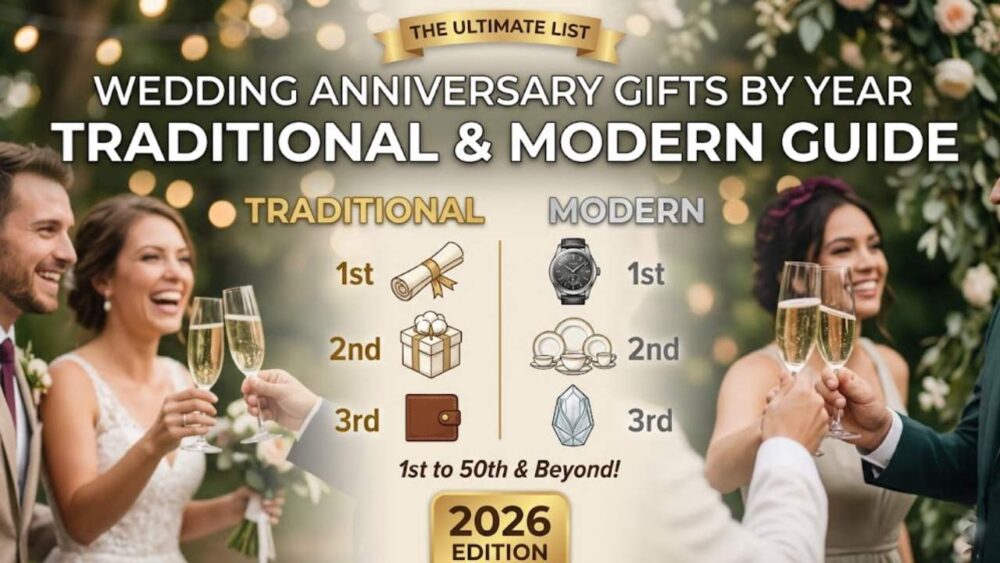 Wedding Anniversary Gifts by Year: Traditional & Modern Guide (2026)