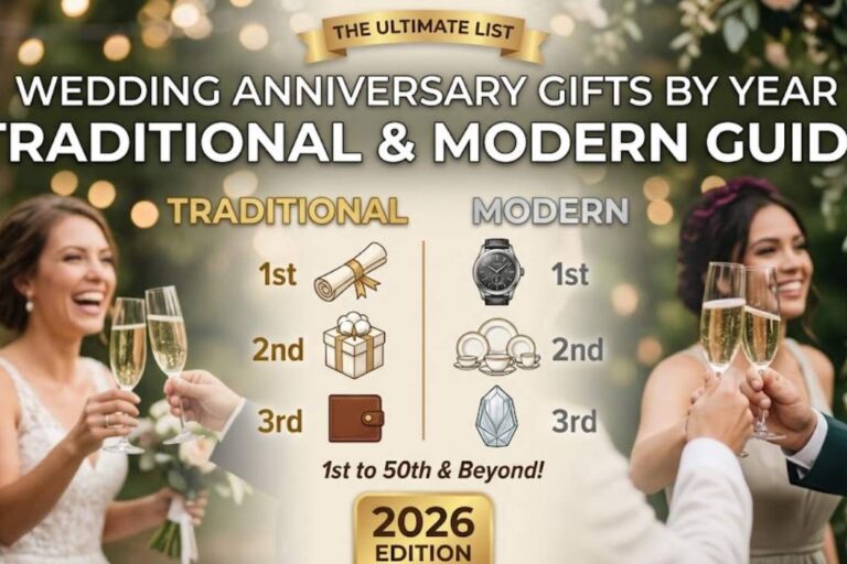Wedding Anniversary Gifts by Year: Traditional & Modern Guide (2026)