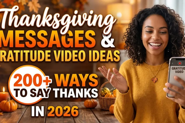 Thanksgiving Messages & Gratitude Video Ideas: 200+ Ways to Say Thanks in 2026